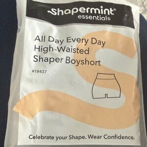 Shapermint Essentials High-Waisted Shaper Boyshort in Black